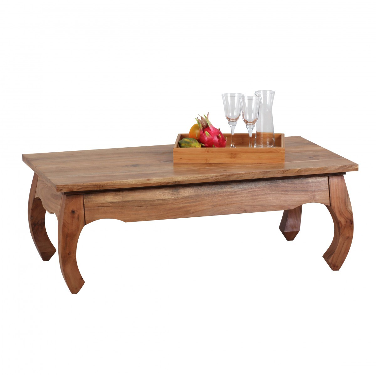 Couchtisch - Akazie massiv lackiert - 110x60 cm