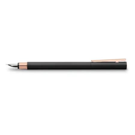 Faber-Castell Füllfederhalter Neo Slim Schwarz, rosegoldfarben M