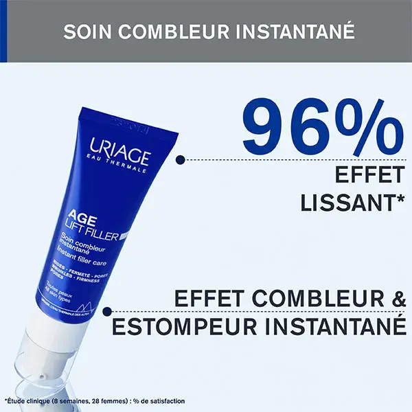 Uriage Age Lift Filler, tratamento instantâneo antirrugas, 30ml