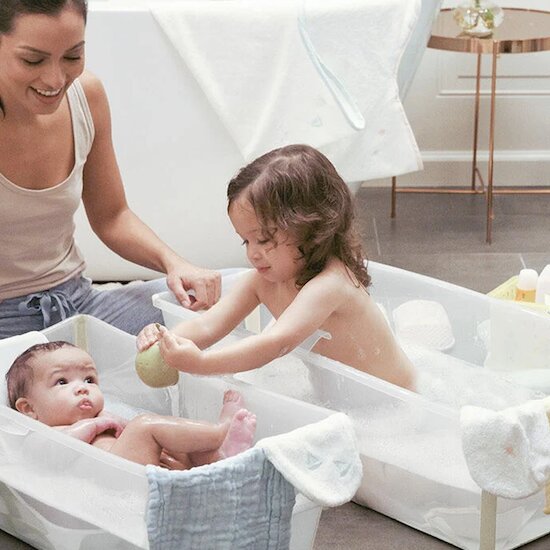 Baignoire Flexi bath X-Large   Beige Sable        de               Stokke®