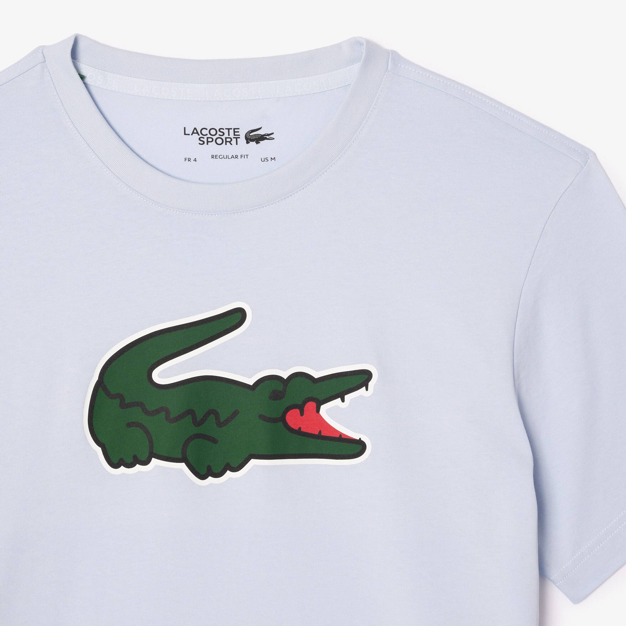 Ultra-Dry Sport T-Shirt mit Croc Aufdruck T-Shirts - Blau - Lacoste - Herren