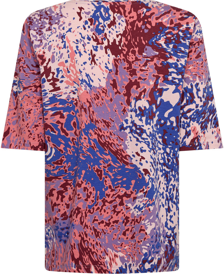 Gerry Weber T-SHIRT 1/2 SLEEVE Blue/red/orange print