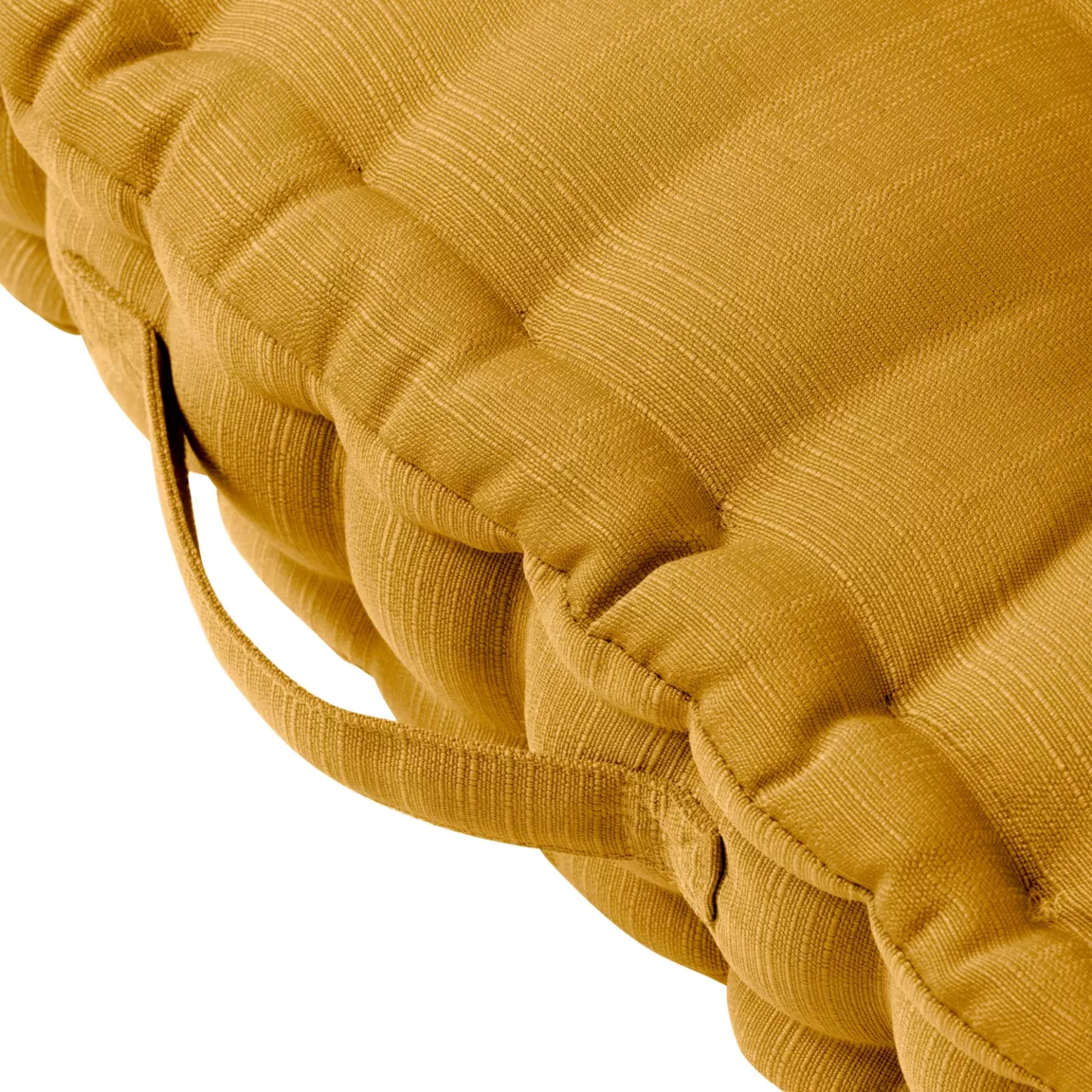 Coussin de sol extérieur capitonné (50 x 50 cm) Sunset Jaune moutarde