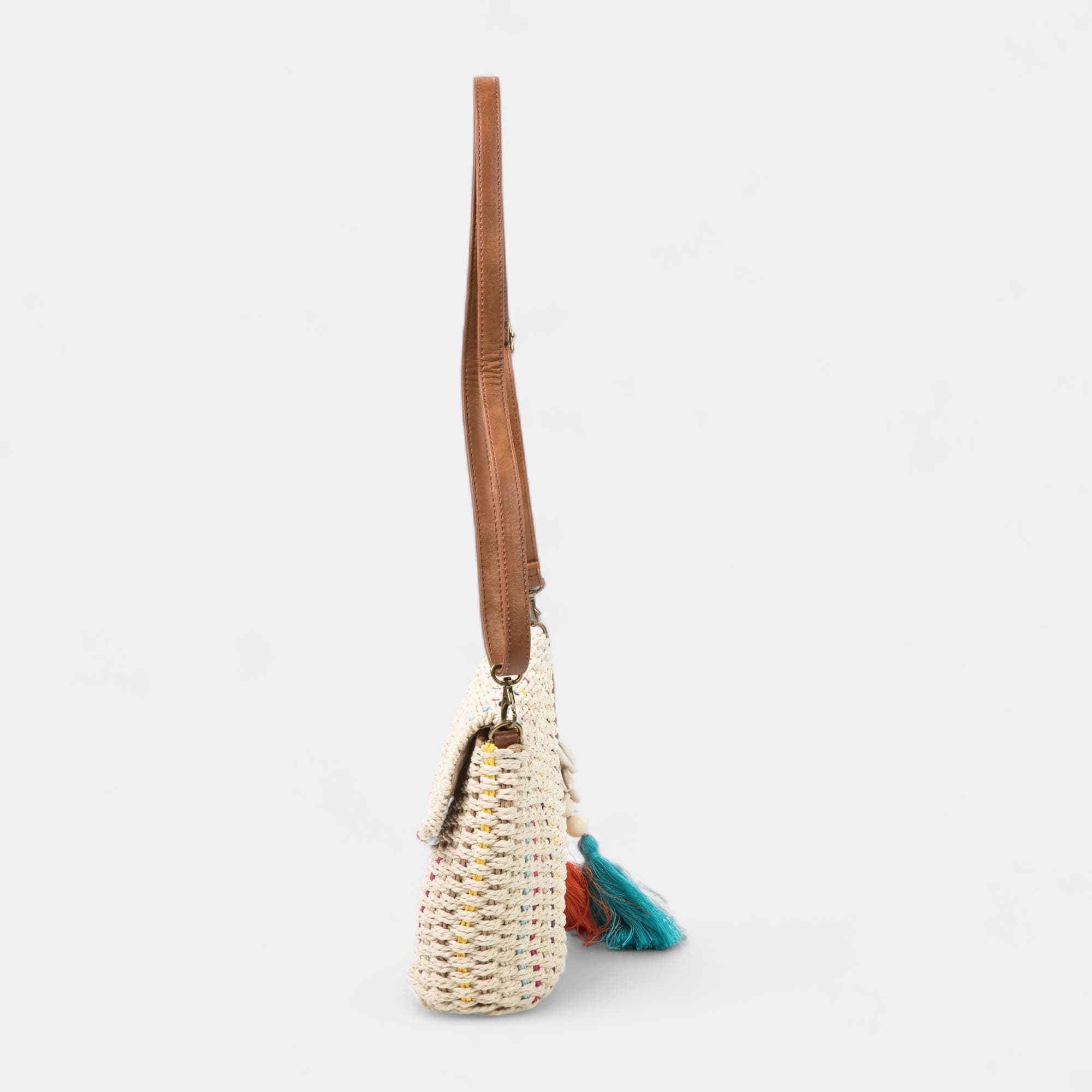 Sac bandoulière beige