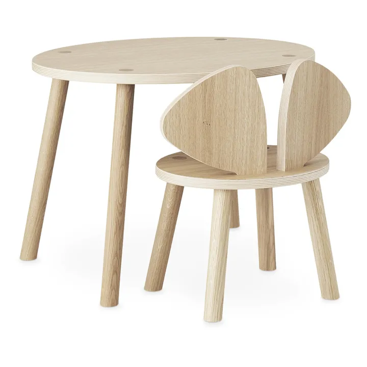 Nofred Chaise en chêne Souris | Chêne