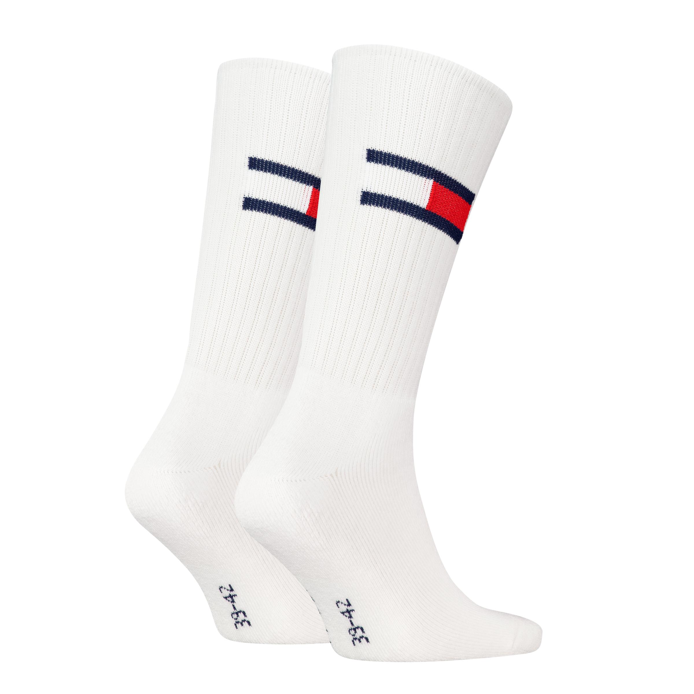 Tommy Hilfiger Socken »TH UNI TJ SOCK 2P FLAG« 2 Paar, 2 Paar tlg. mit grossem Logo