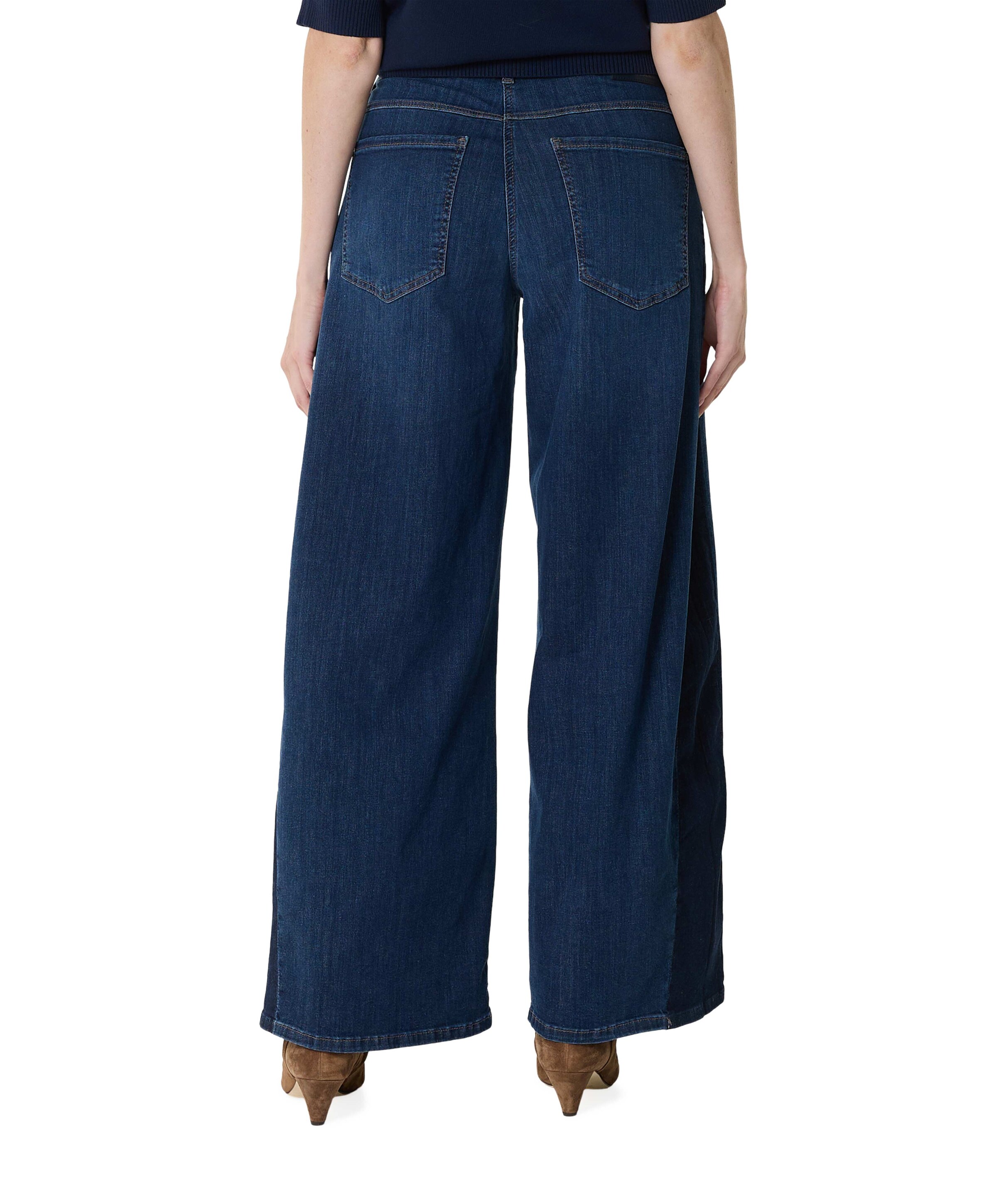 MAC WIDE dames jeans blauw