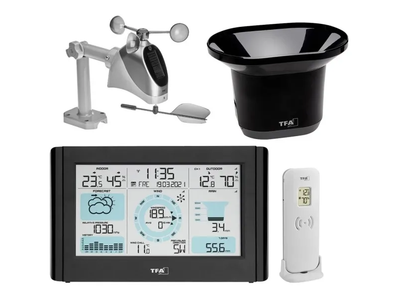 TFA Weather Pro - Vejrstation - sort