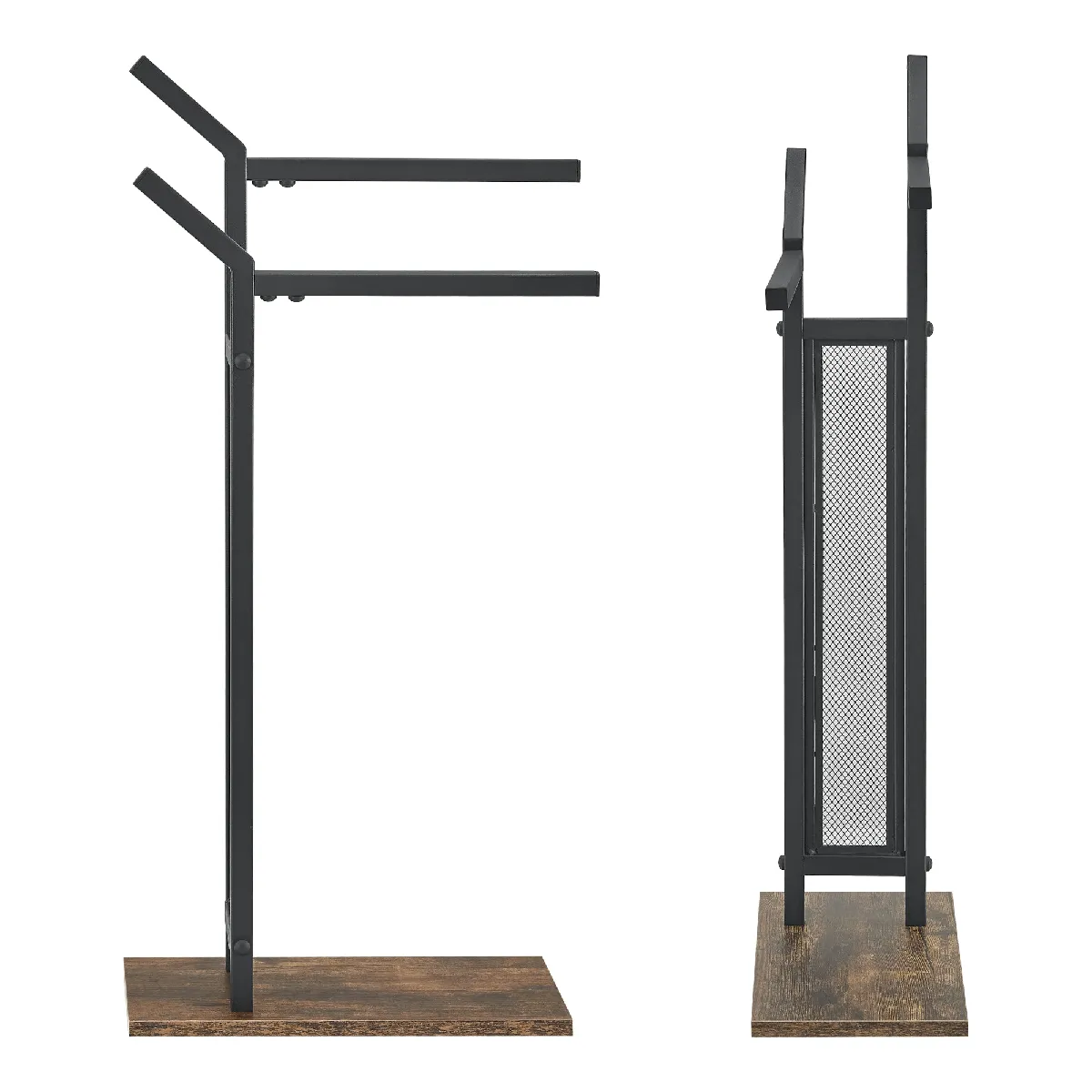 Helloshop26 Porte-serviettes Telavi acier MDF