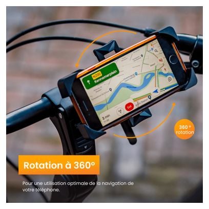 Support et Protection Smartphone Support de téléphone portable pour vélo R2B Rotation à 360 Degrés