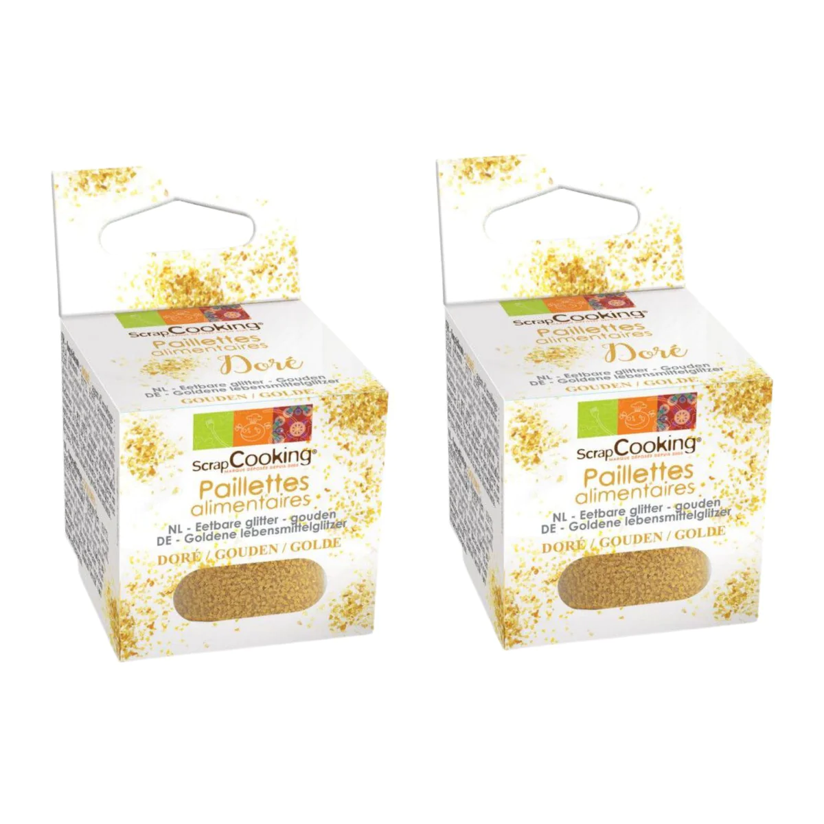 Paillettes alimentaires dorées 10 g Scrapcooking