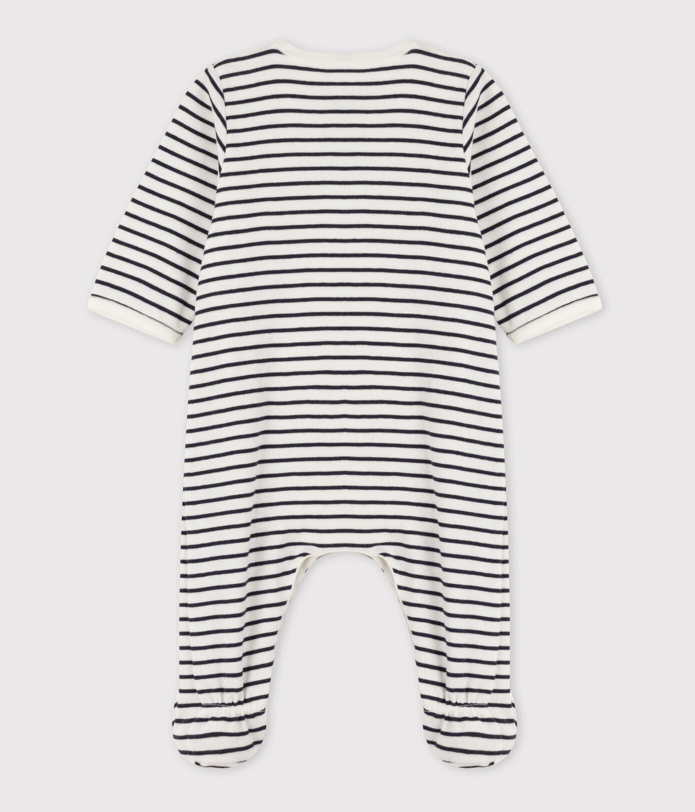 Bodyjama à rayures bébé en coton