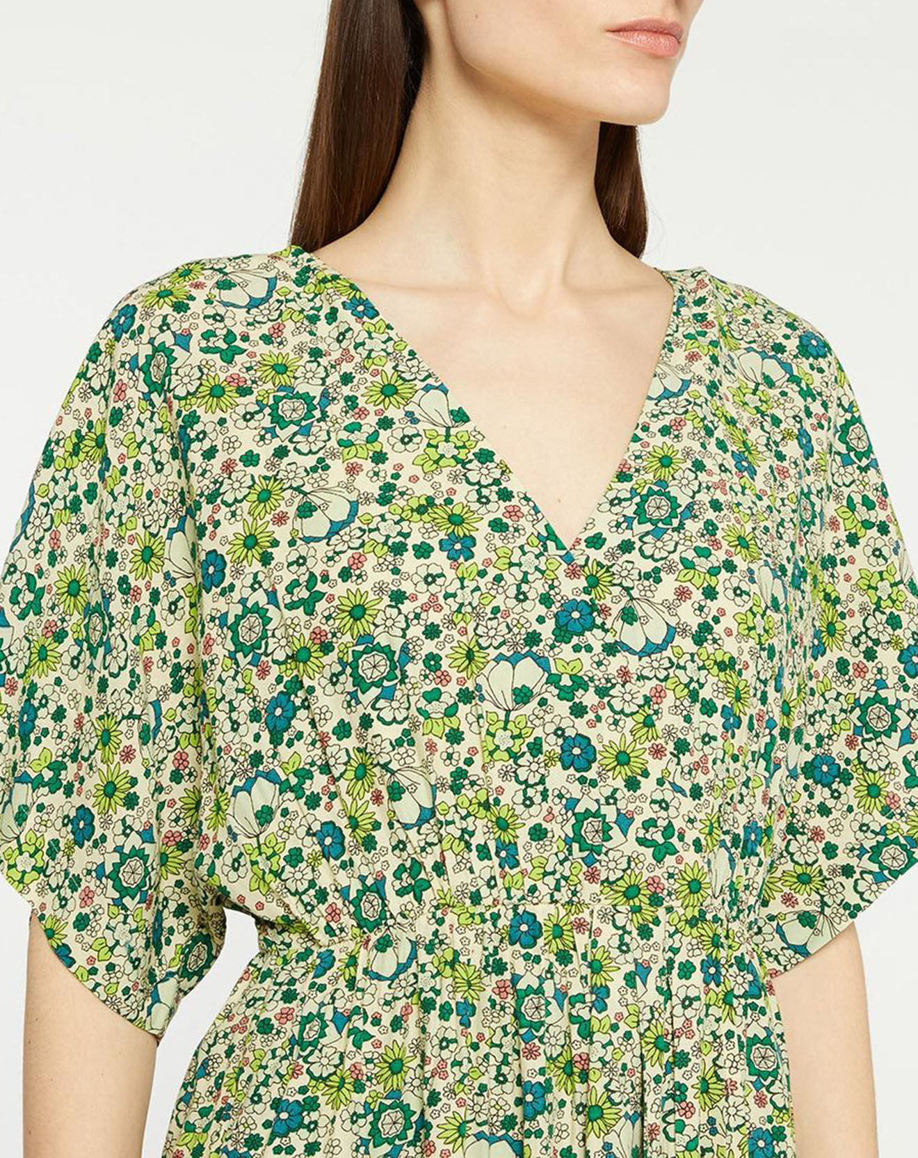Scotch & Soda Robe longue Kimono verte