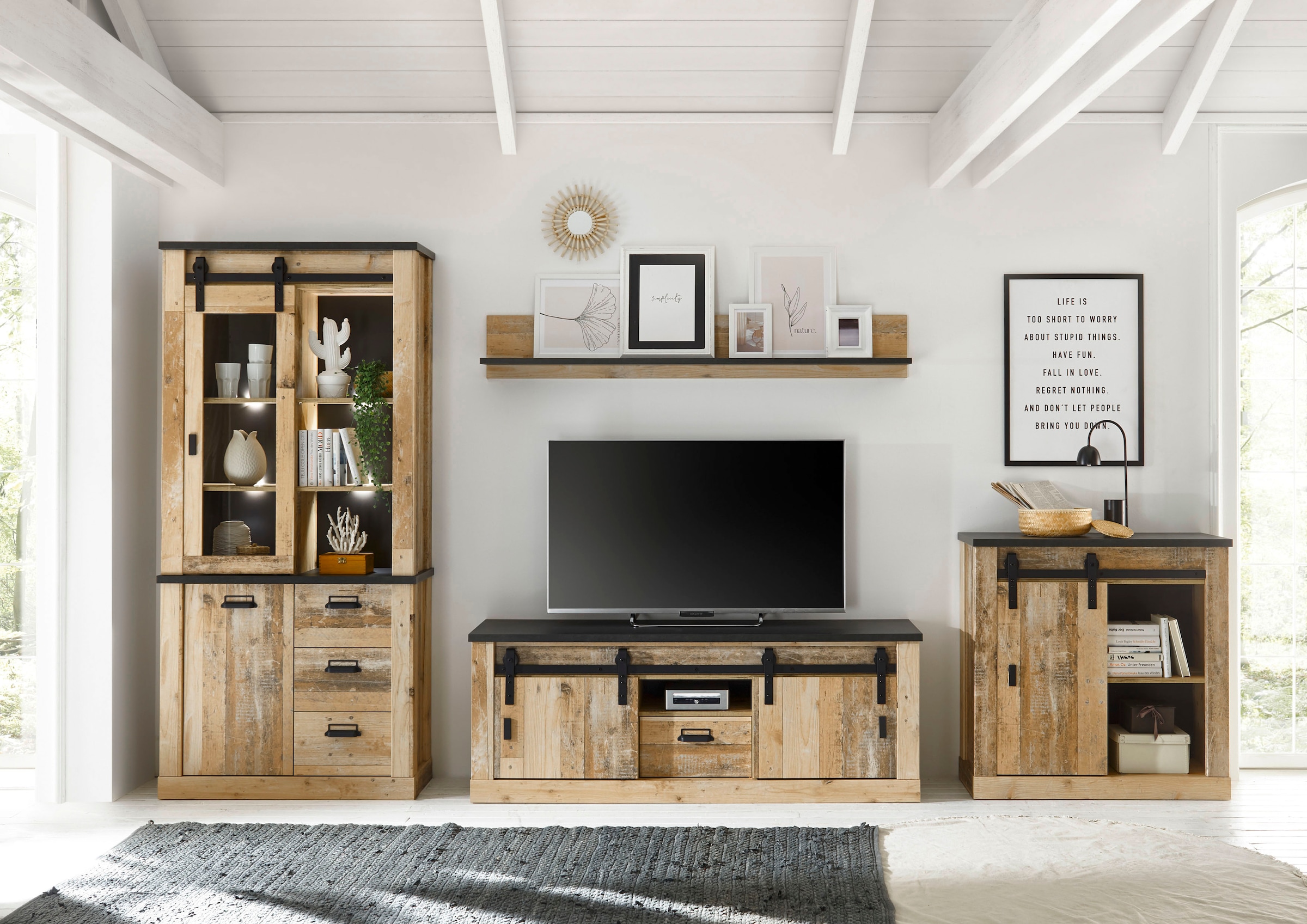 Home affaire Wohnwand »SHERWOOD« 4 Stk. tlg.
