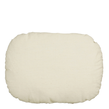 Sierkussen ovaal poedel beige - l45xb35xh10cm
