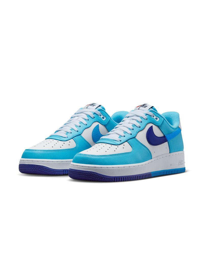 Chaussures Nike Air Force 1 '07 LV8 Blanc & Bleu pour homme