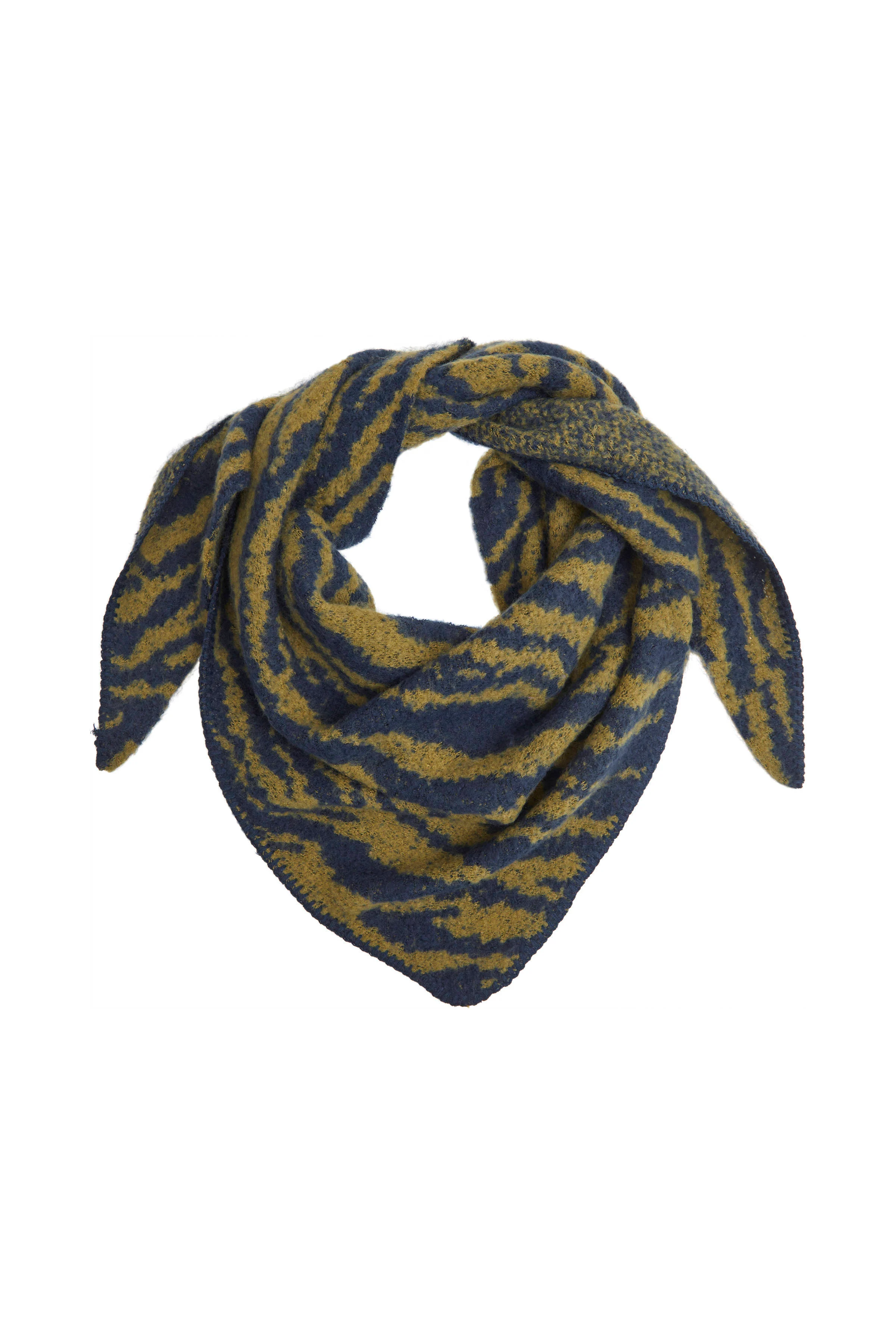 ICHI sjaal IAHINKA blauw/geel