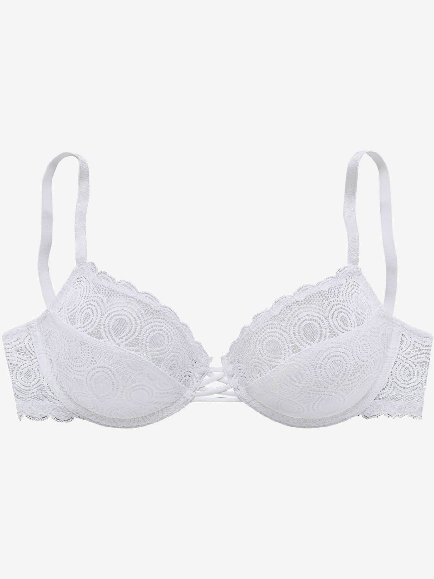 Soutien-gorge à armatures féminin avec laçage extravagant devant