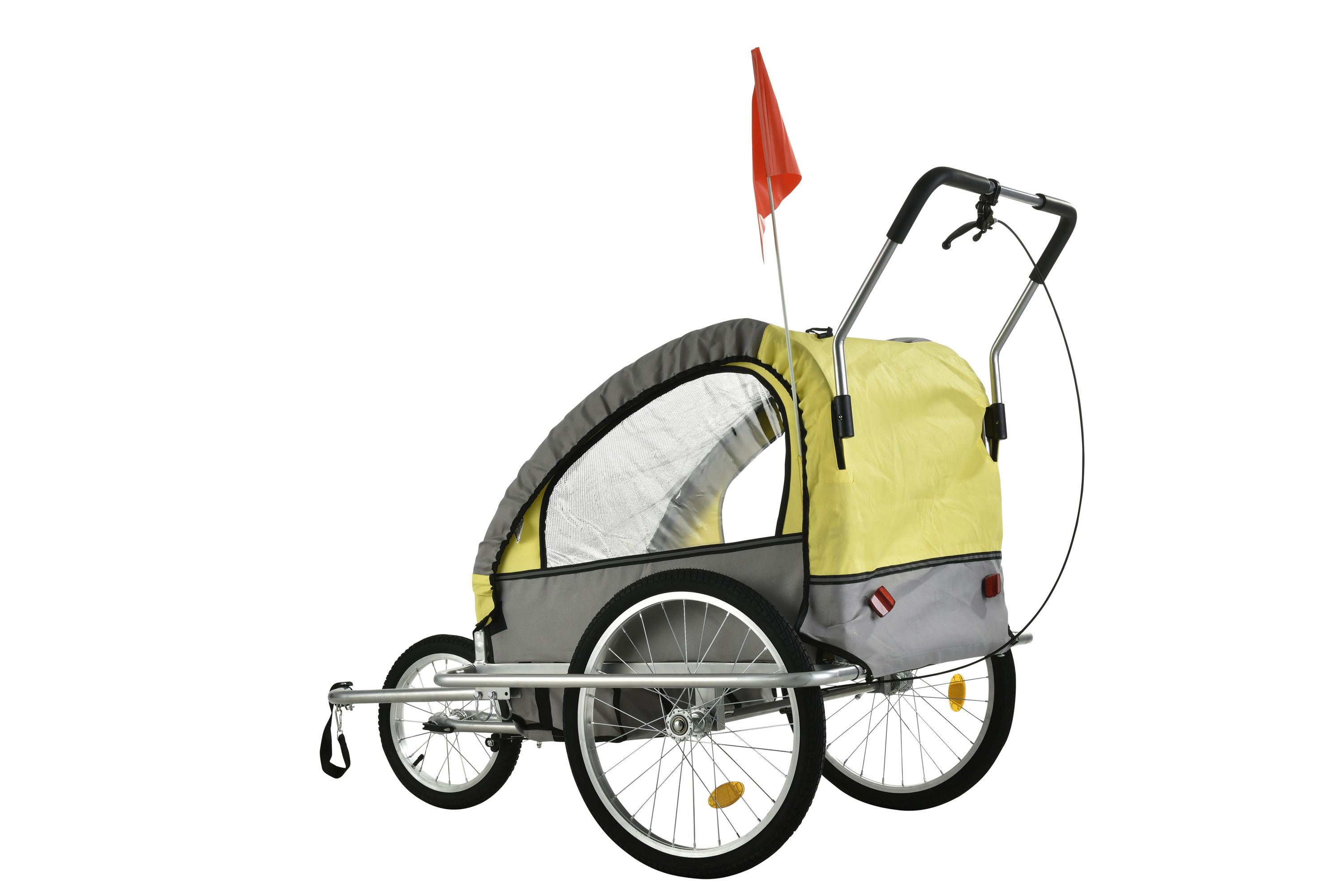 Veloanhänger Jogger 2-in-1 gelb