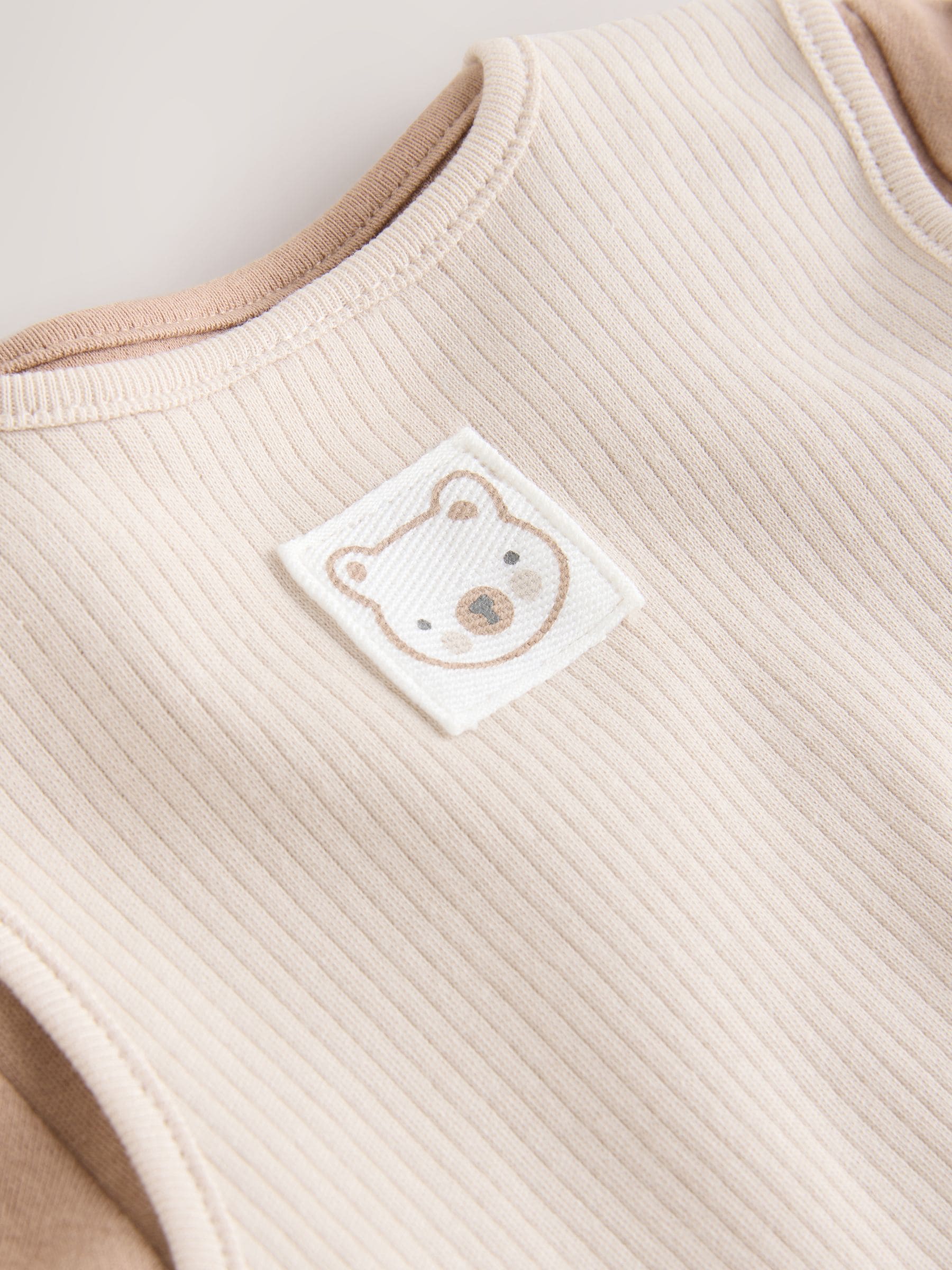 Neutraal - Jersey tuinbroek en rompertje babyset (0mnd-2jr)