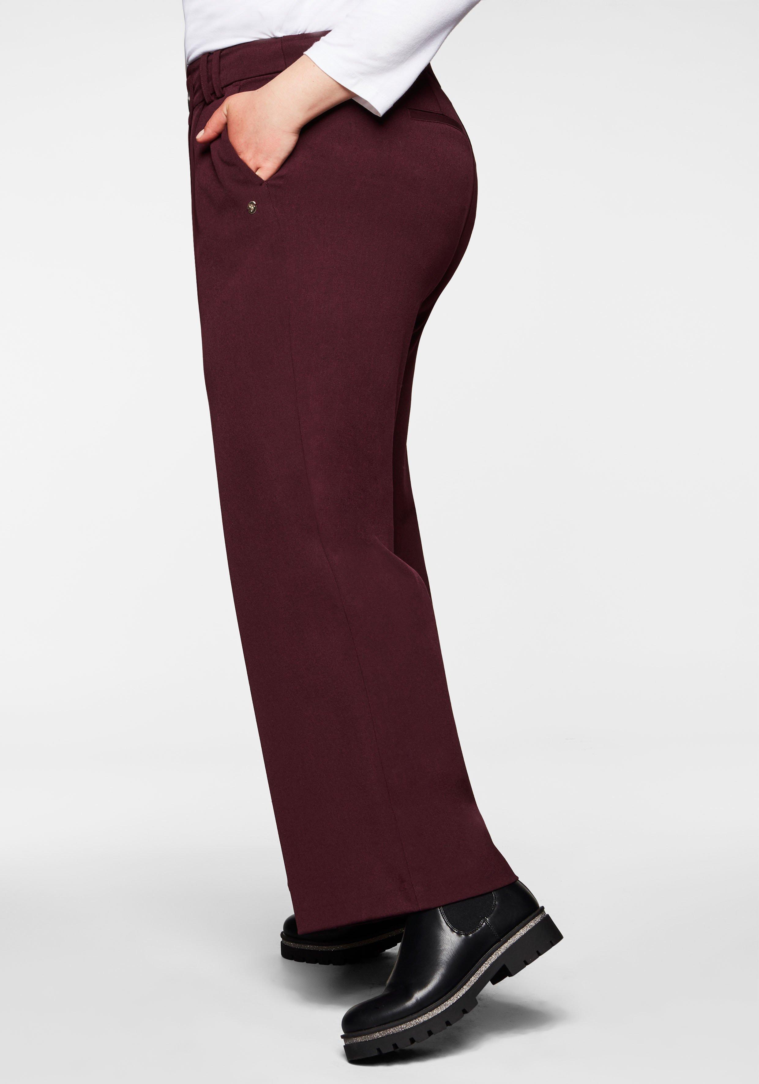 Weite Hose mit asymmetrischem Verschluss