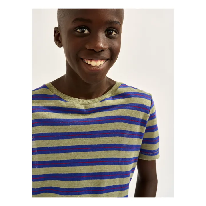 Bellerose T-shirt Mogo Lin | Bleu indigo