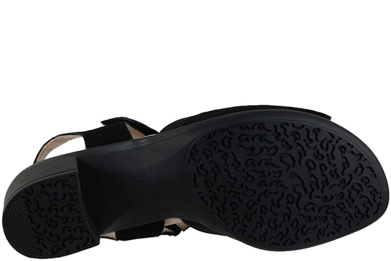 ARA SAMRCHEVRO SANDAL I SORT NUBUCK