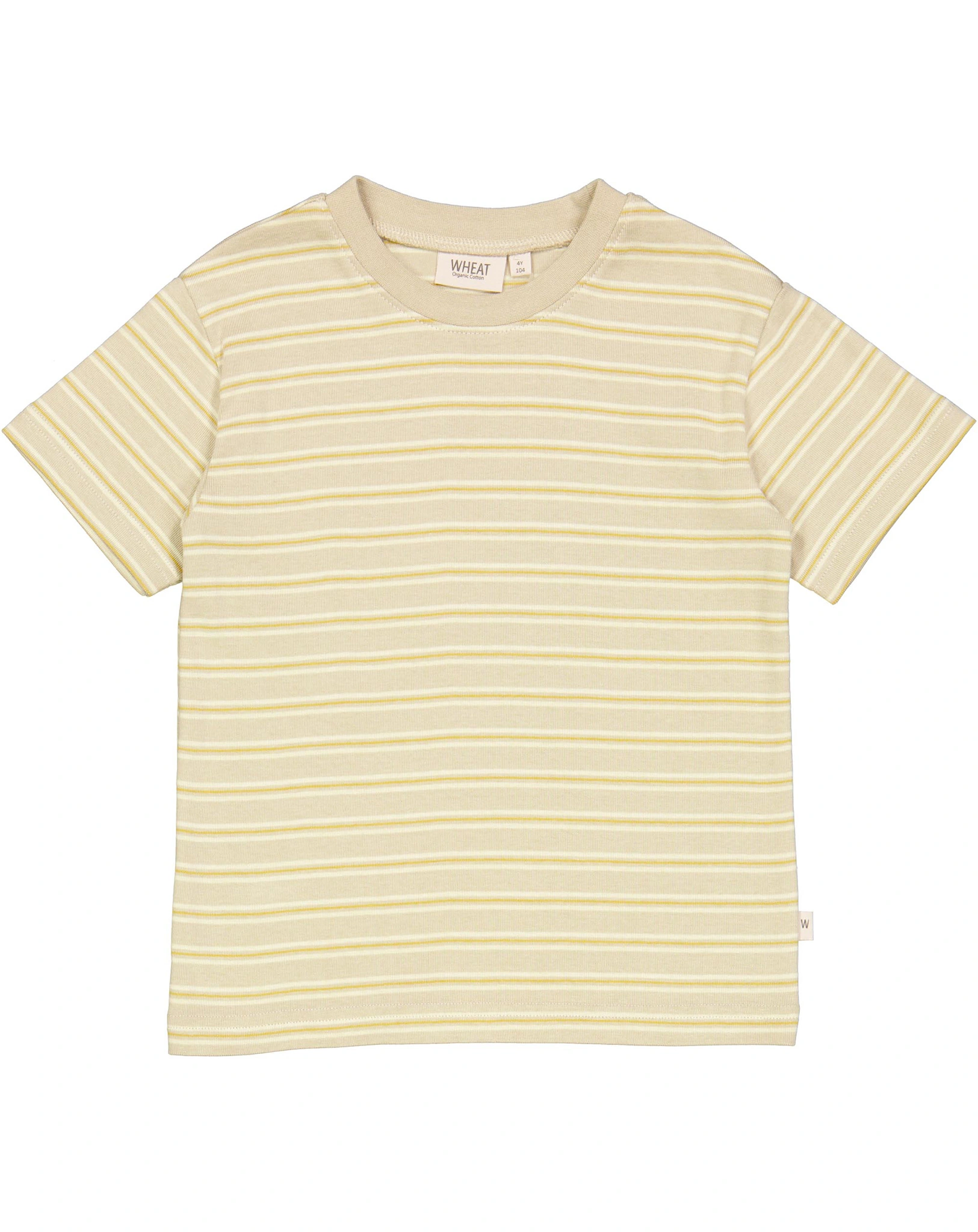 T-Shirt FABIAN STRIPE in grau/beige