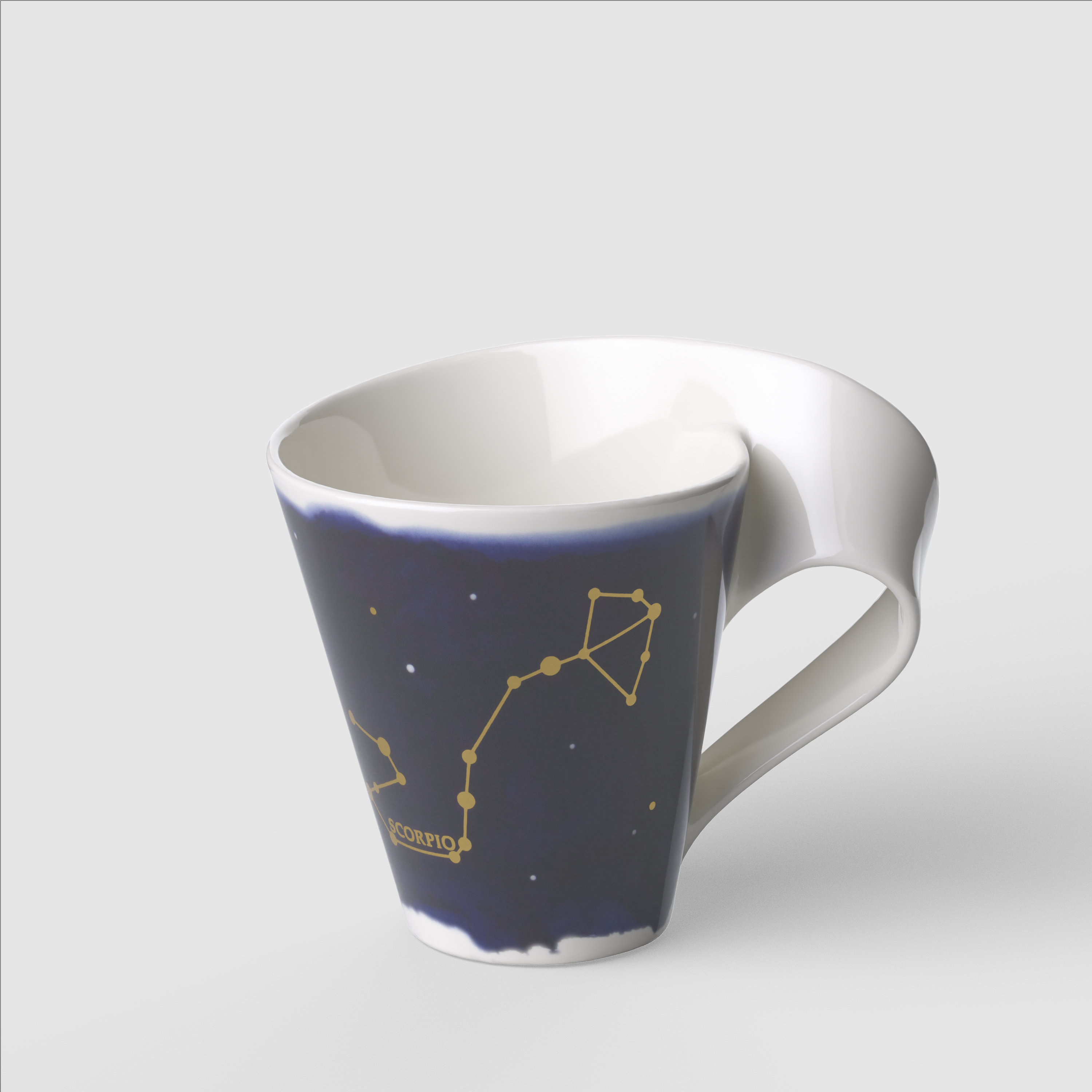 NewWave Mug Multi-colored, 8.2 oz, Premium Porcelain