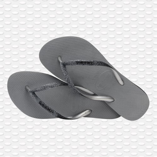 Tongs Femme Slim Sparkle Gris