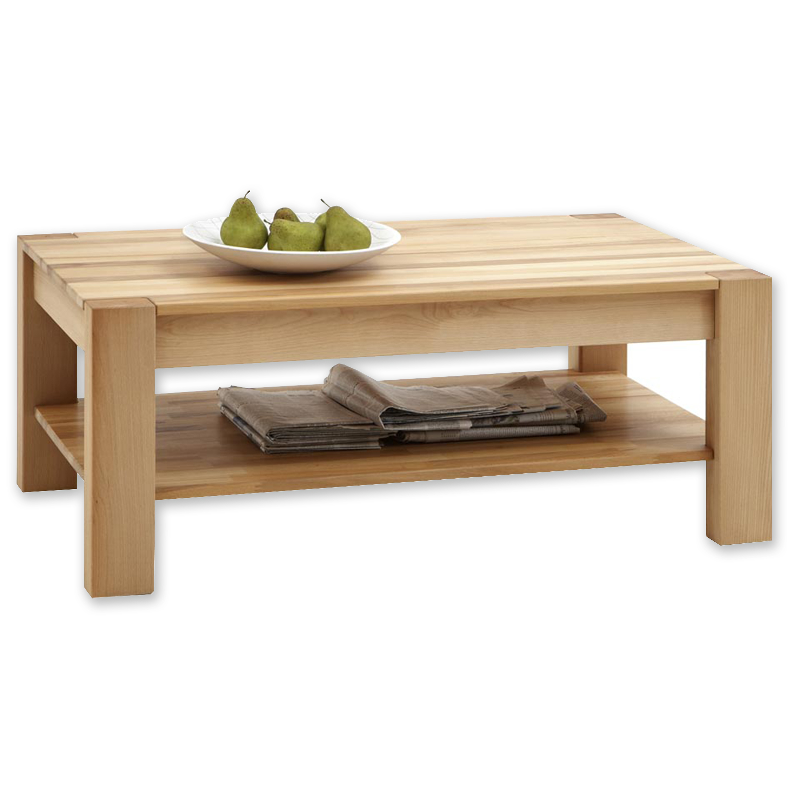 Couchtisch - Kernbuche massiv - 115x65 cm