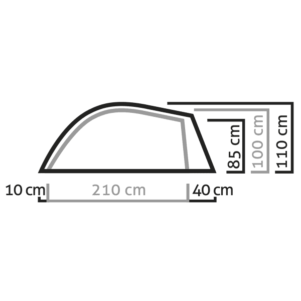 Tente bivouac SALEWA LITETREK II TENT LIGHTGREY/CACTUS