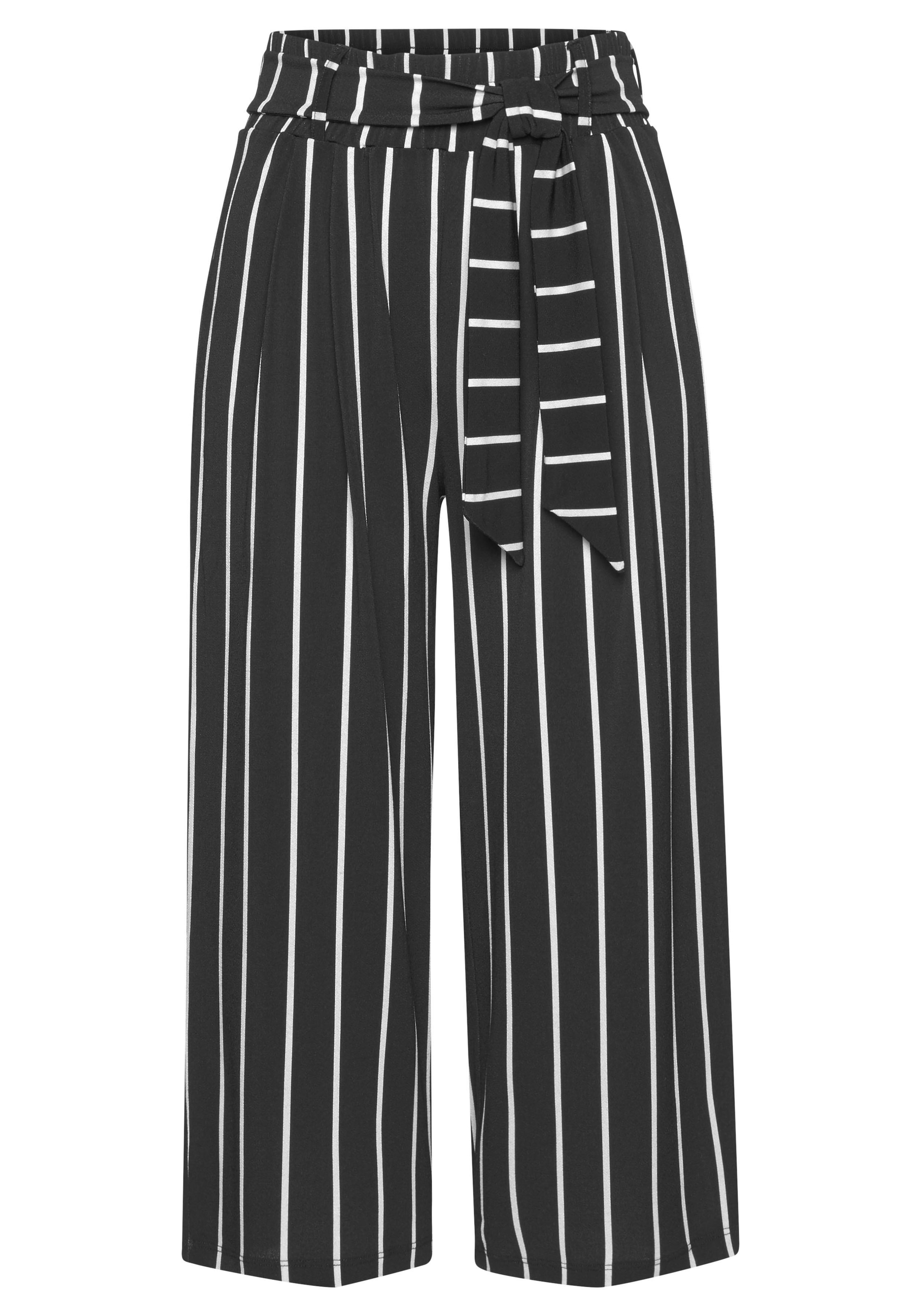 LASCANA Culotte  in 7/8-Länge und Bindegürtel, Jerseyhose, casual-sommerlich