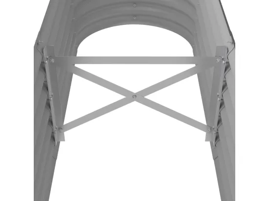 Jardinière bac lit surélevé grise 152 x 40 x 36 cm 02_0039576