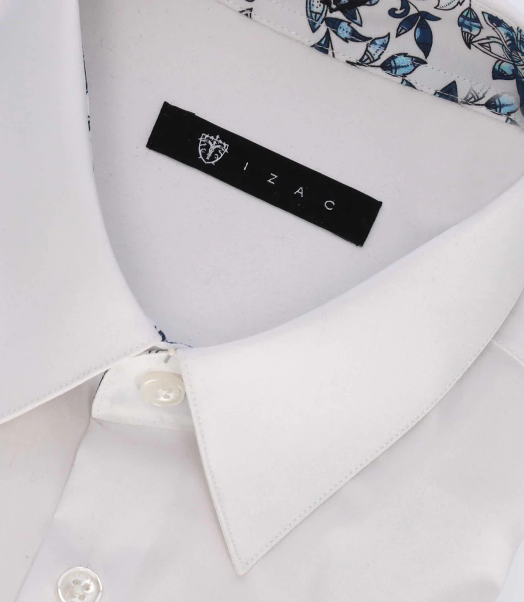 Chemise slim unie blanche MADOC