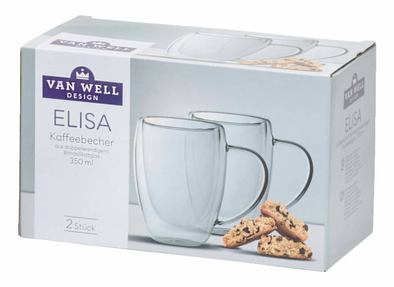 Van Well 2er Kaffeebecher ELISA