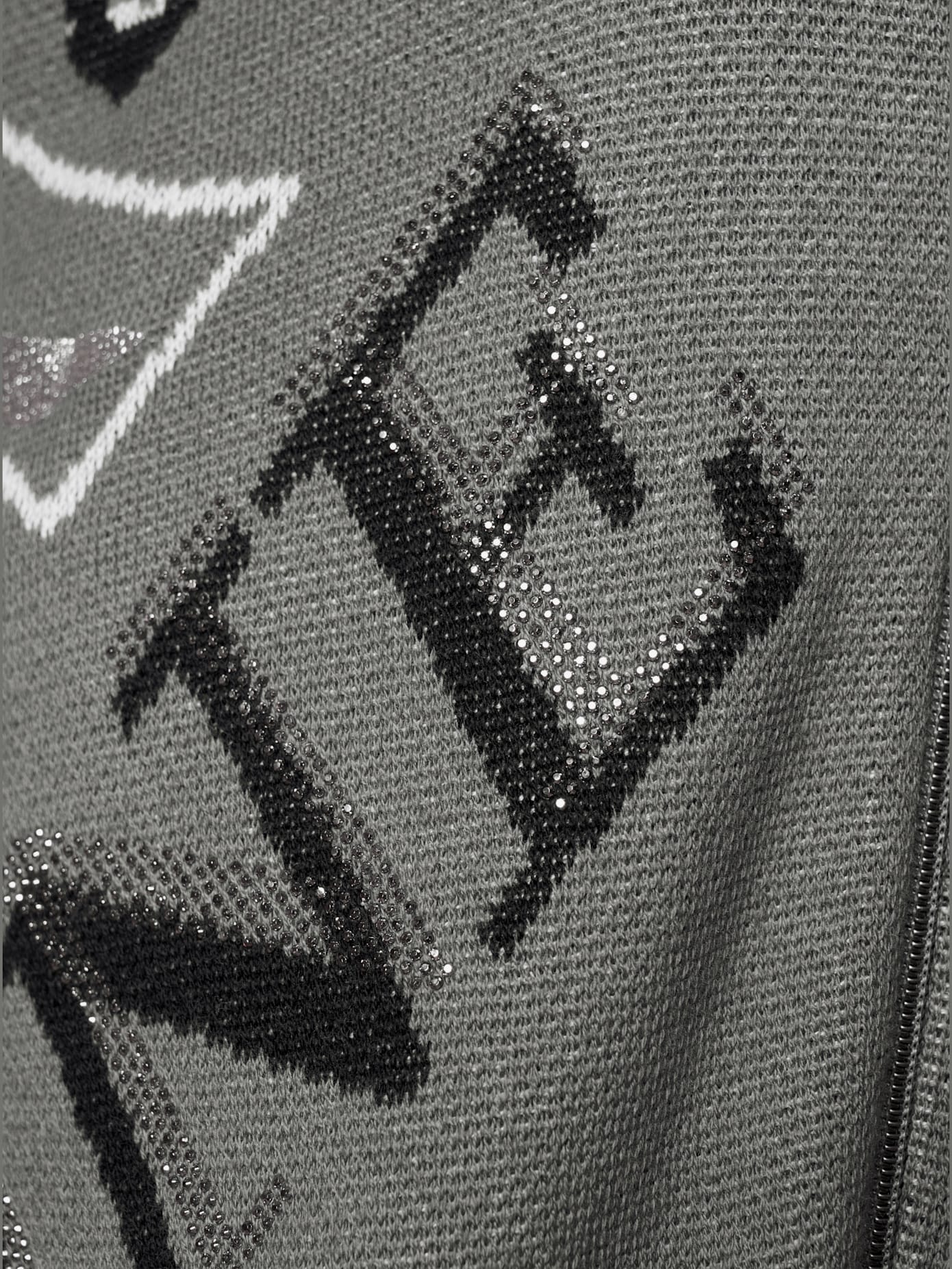 Veste en tricot motif jacquard original