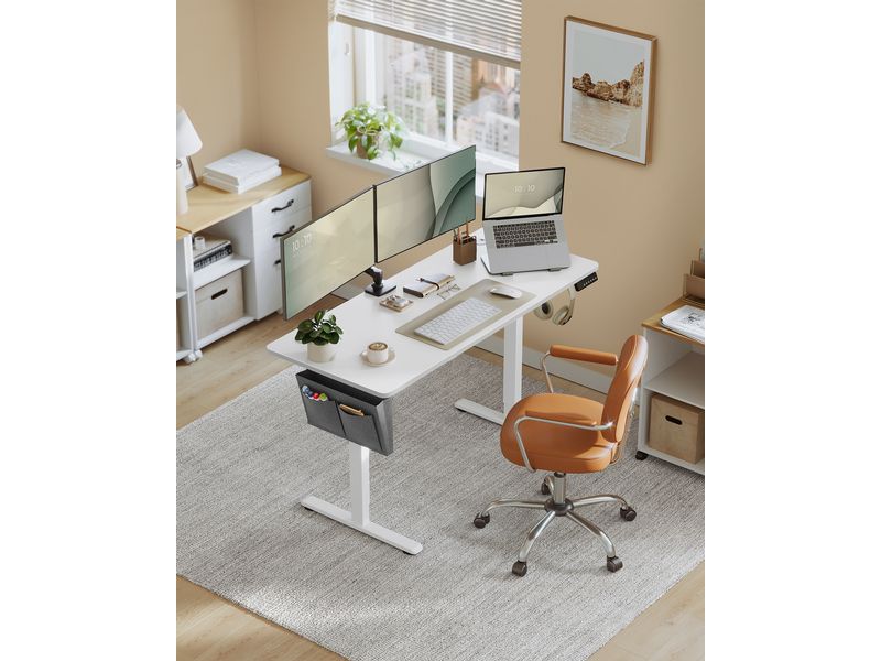Songmics Stehtisch 140 x 60 cm, höhenverstellbar Bürotisch