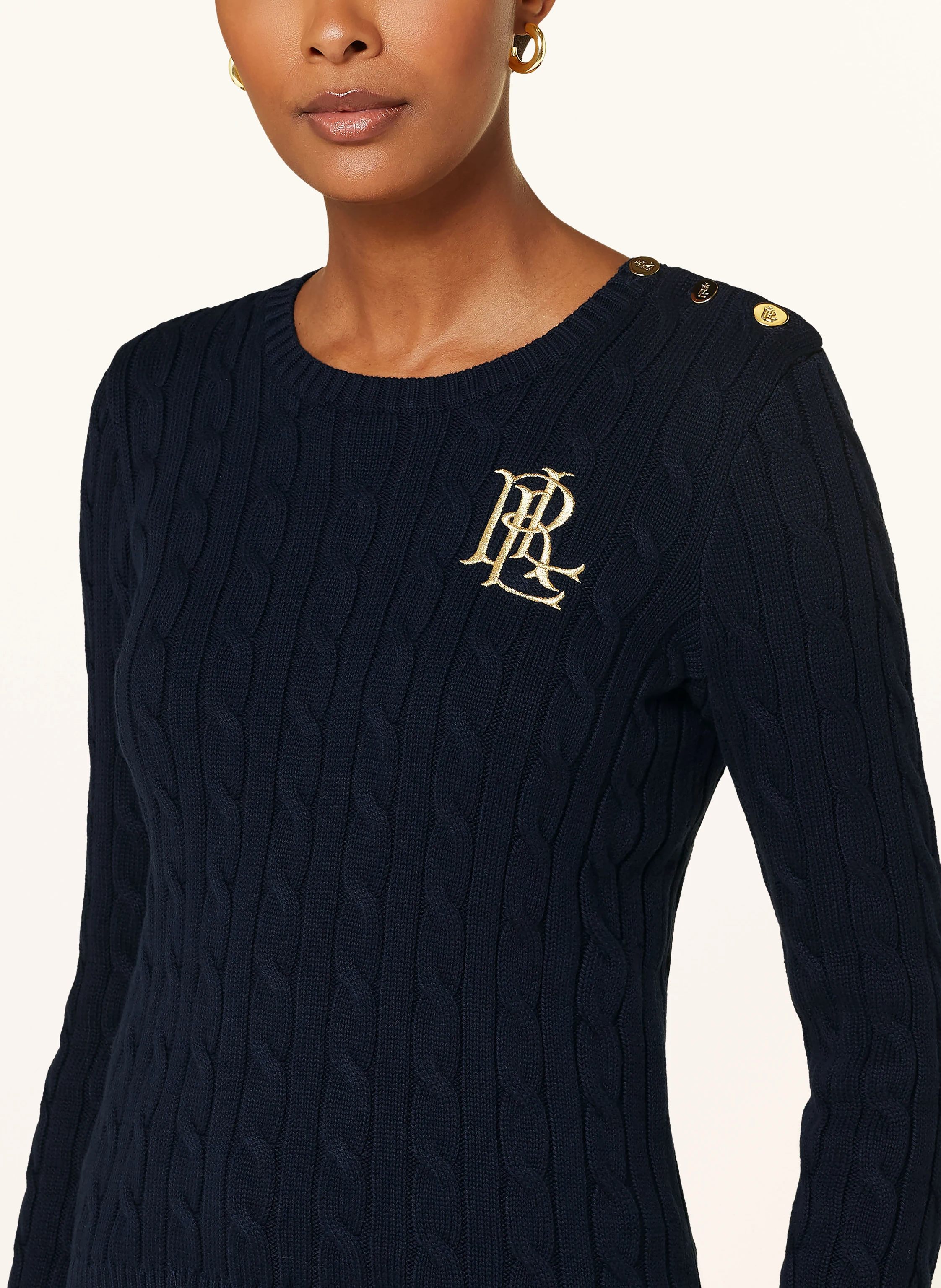 LAUREN RALPH LAUREN Pullover mit Glitzergarn