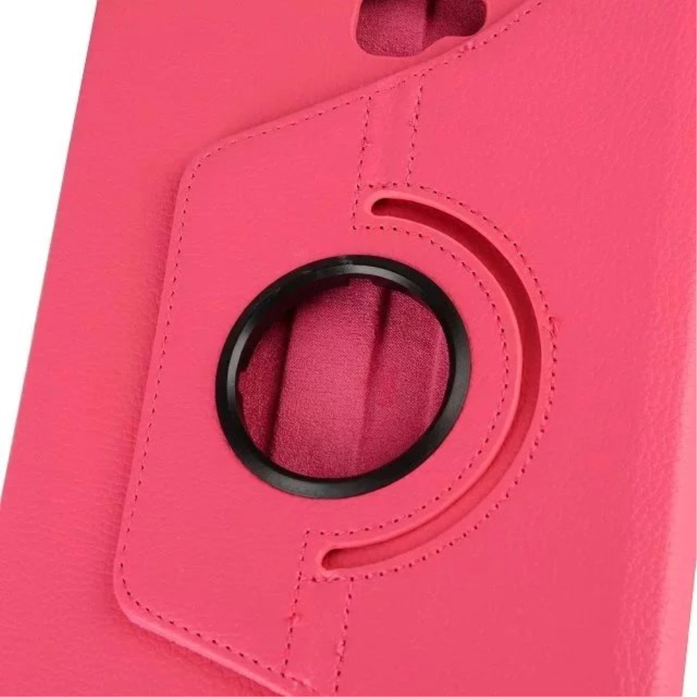 Samsung Galaxy Tab A 10.1 (2016) Leder Flipcase Tasche   360 Grad Drehfunktion Litchi Look - Pink