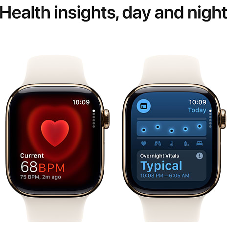 Apple Watch S10 Cell 46 mm S/M - Gold Titanium Sport Band