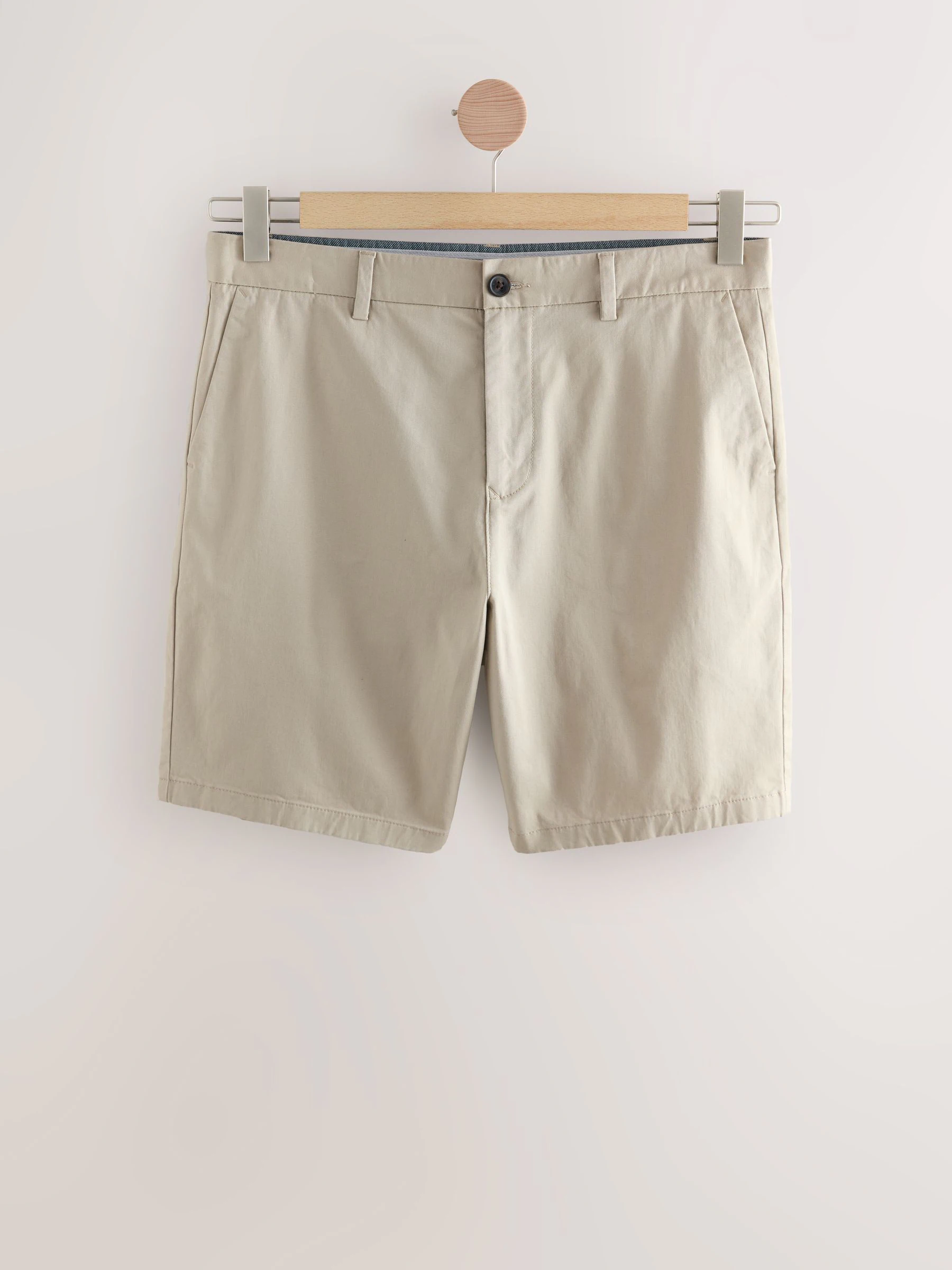 Neutraal - Slim Fit - Set van 3 chinoshorts met stretch