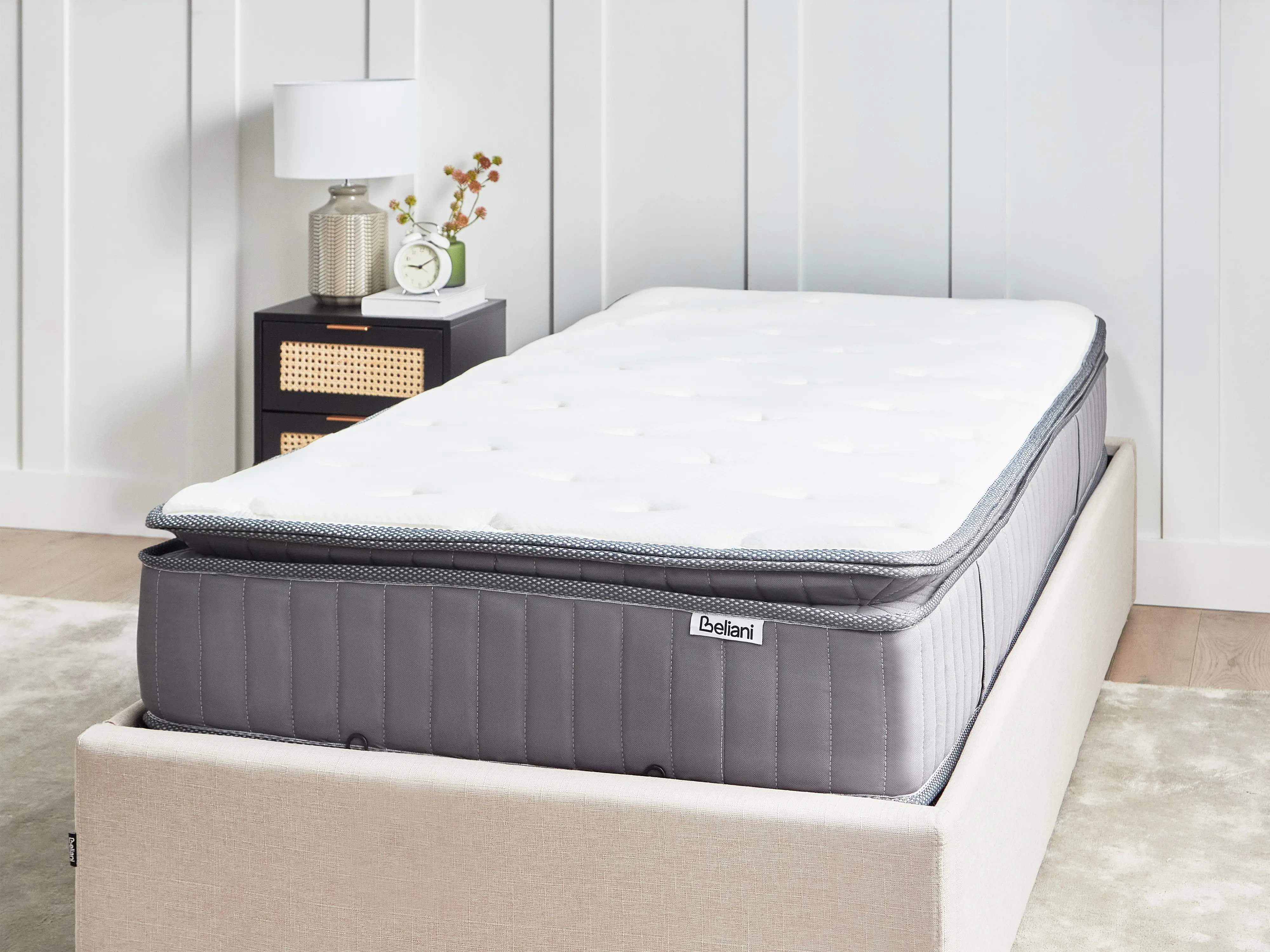Pocketveringmatras met gel en traagschuim PLEASANT H2/3 Medium 90 x 200 cm
