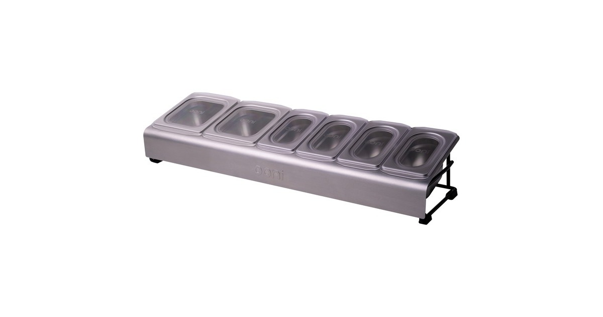 OoniPizza Topping Station kom  (Roestvrij staal, 13-delige set)