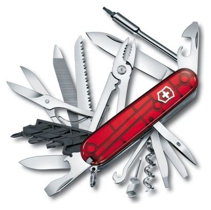 Couteau suisse Victorinox Cybertool L rouge translucide