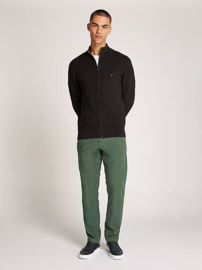 TOMMY HILFIGER Strickjacke schwarz