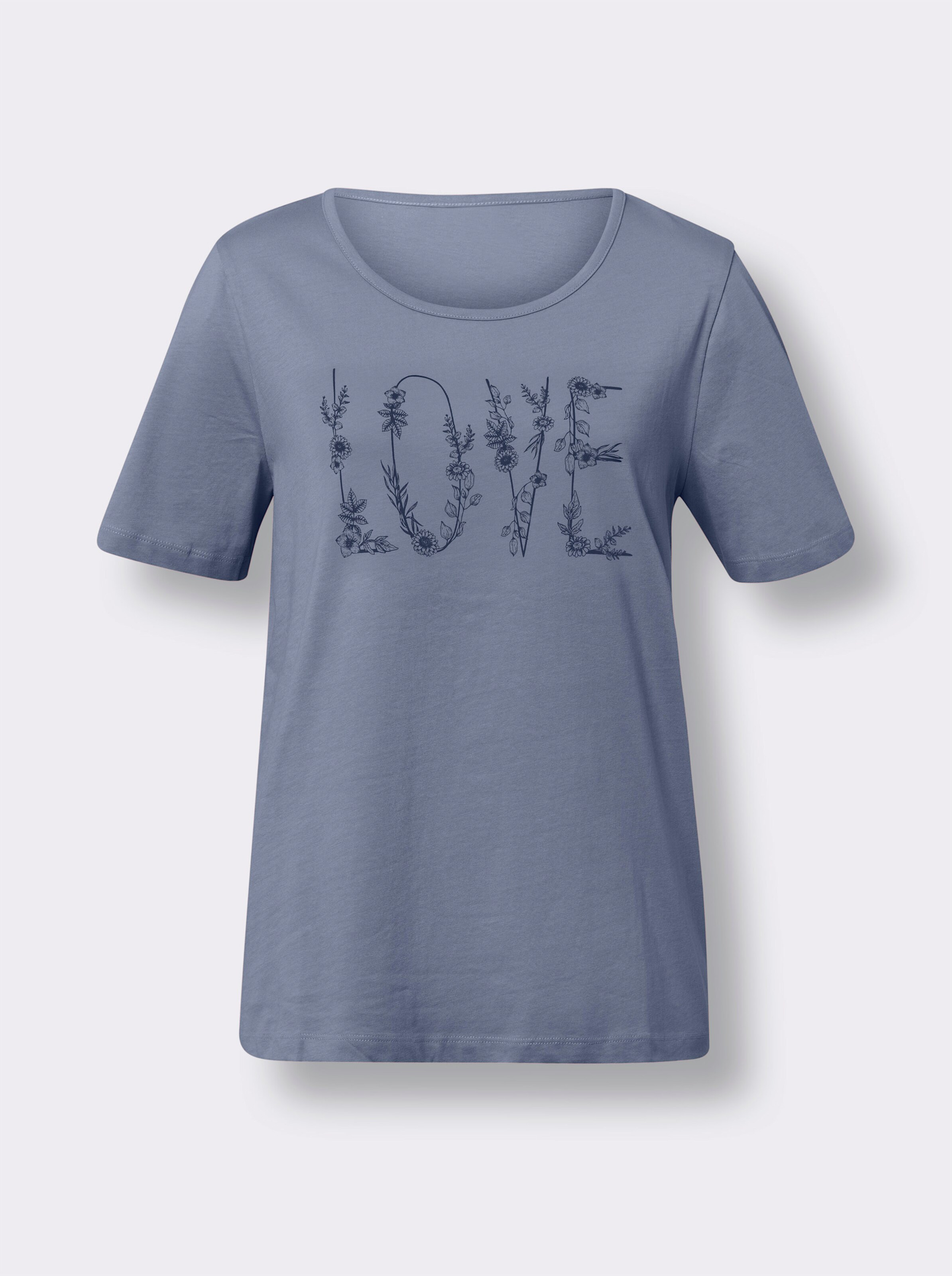 Kurzarmshirt mit Lettering-Druck