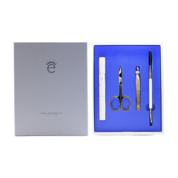 Eyeko Brow Grooming Kit: Brow Brush & Spoolie   Scissors   Tweezers   Brow Razor   Pouch 4pcs 1bag
