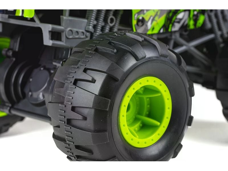 TEC-TOY Monster Truck Scary Monster Gyro & Sound, Grün, 1:1 4WD RC Monstertruck für Kinder ab 8 Jahren