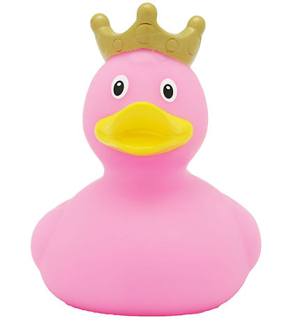 Badeente - Rosa Ente m. Krone